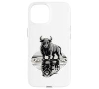 Bull Bear Reflection Mercato azionario Trader Custodia per iPhone 15