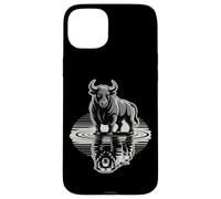 Bull Bear Reflection Mercato azionario Trader Custodia per iPhone 15 Plus