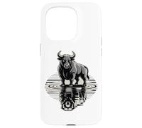 Bull Bear Reflection Mercato azionario Trader Custodia per iPhone 15 Pro