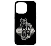 Bull Bear Reflection Mercato azionario Trader Custodia per iPhone 15 Pro Max