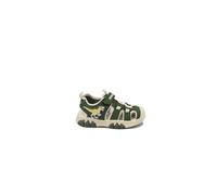 BULL BOY DNCL5053 verde sandali bambino luci punta chiusa strappo tessuto