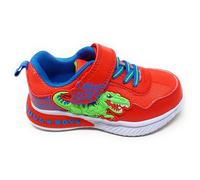Bull Boys bimbo scarpa Dinosauri con luci modello DNAL5142 Jungle Raptor rosso