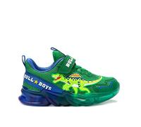 Bull Boys, DNAL3360 AS40, Verde Foresta, Sneaker con luci, Spinosauro (Numeric_32)