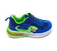 Bull Boys Jungle Raptor DNAL5142 Blu Royal,Scarpe Bambino a Strappo con luci,Tema Dinosauro, Amortizzata,Leggera (Blu Royal, Sistema Taglie Calzature EU, Bambino Piccolo (2-5 anni), Numero, Media, 26)