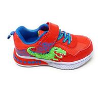 Bull Boys Jungle Raptor DNAL5142 Scarpe per Bambino con Luci a Tema Dinosauro,Rosso,Chiusura a Strappo, Ammortizzata (Rosso, Sistema Taglie Calzature EU, Bambino Piccolo (2-5 anni), Numero, Media, 27)