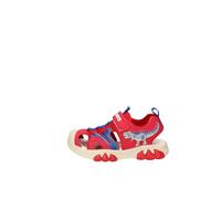 Bull Boys Sandali Dinosauro con Luci LED, Chiusura a Strappo, Vari Colori. NUMERAZIONE dal 26 al 35 (Rosso, Sistema Taglie Calzature EU, Bimbo (0-5 Anni), Numero, Media, 30)