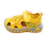 Bull Boys Sandali Estivi a Forma di Dinosauri per Bambini, Giallo (DNCL3144-AQ01, Sistema Taglie Calzature EU, Bambino Piccolo (2-5 anni), Numero, Media, 26)