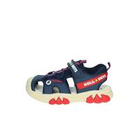 Bull Boys Sandali per Bambini,Modello T-Rex DNCR5060 con audio Blu Navy e Rosso,Chiusura a Strappo,Suola Antiscivolo (Blu, Sistema Taglie Calzature EU, Bambino Piccolo (2-5 anni), Numero, Media, 26)