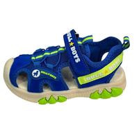 Bull Boys Sandali Sportivi per Bambini con audio Dinosauro T-Rex,Blu Royal,A Strappo,Modello DNCL5060 (Blu, Sistema Taglie Calzature EU, Adolescente, Numero, Media, 31)