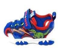 Bull Boys Sandali Sportivi per Bambini con audio Dinosauro T-Rex,Blu Royal,Strappo,Modello DNCR5190 (Blu Royal, Sistema Taglie Calzature EU, Adolescente, Numero, Media, 32)
