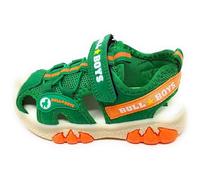 Bull Boys Sandali Sportivi per Bambini con audio Dinosauro T-Rex,Verde,A Strappo,Modello DNCR5060 (Verde, Sistema Taglie Calzature EU, Bambino Piccolo (2-5 anni), Numero, Media, 26)