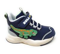 Bull Boys scarpa Mid con Dinosauro T-Rex modello DNAI5124 blu con Dino patch
