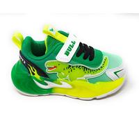 Bull Boys scarpa T-Rex con luci modello bambino DNAL5117 Jurassic Rex verde