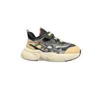 Bull Boys Scarpe Dinosauro SPINOSAURO Luminose per Bambini, Chiusura Strappo e Lacci Elastici, Suola Ultraleggera. (Nero, Sistema Taglie Calzature EU, Bimbo (0-5 Anni), Numero, Media, 27)