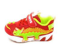 Bull Boys Scarpe DNAL4510 T-Rex,Chiusura Strappo,Rosso,Luci con Bottone on/off (Rosso, Sistema Taglie Calzature EU, Bambino Piccolo (2-5 Anni), Numero, Media, 29)