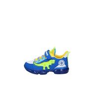 Bull Boys Scarpe DNAR5008 T-Rex,Chiusura Strappo,Bianco Royal,Luci e Audio attivabili con Bottone on/off (Bianco/Royal Blu, Sistema Taglie Calzature EU, Adolescente, Numero, Media, 31)
