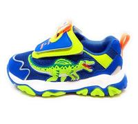 Bull Boys Scarpe DNAR5020 Spinosauro,Chiusura a Strappo, Blu Royal,Luci del Dinosauro attivabili con Bottone (Blu Royal, Sistema Taglie Calzature EU, Bambino Piccolo (2-5 Anni), Numero, Media, 27)