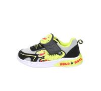 Bull Boys Scarpe Sportive per Bambini con luci e Dinosauro,Sneaker con Suola Antiscivolo amortizzante (Grigio-Nero-Giallo, Sistema Taglie Calzature EU, Bambino Piccolo (2-5 Anni), Numero, Media, 26)