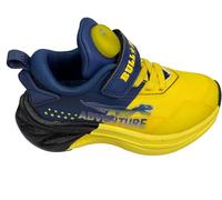 Bull Boys Sneakers Bambini Adventure, Design Dino-Scheletro T-Rex, Suono Ruggito, Luci, Strappo. Numerazione dal 26 al 35 (Giallo, Sistema Taglie Calzature EU, Bimbo (0-5 Anni), Numero, Media, 30)