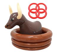 Bull Inflatable Beverage Cooler - Unique Floating Drink Holder | Large Capacity Ice Bin for Festival Events, Picnic, Beach Party, Pool Birthday, Camping BBQ | Creative Oktoberfest Decoration for Beer