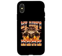 Bull Rider Bull Riding Bootleg Style 90s My Ride è qui Custodia per iPhone X/XS