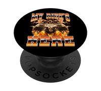 Bull Rider Bull Riding Bootleg Style 90s My Ride è qui PopSockets PopGrip Adesivo