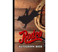 Bull Riding Autograph Book, Rodeo Fan Keepsake for Signatures, Rider Meet-Ups & Event Memories | 50 Blank Pages | Perfect for Rodeo & Western Fans, 5" x 8"