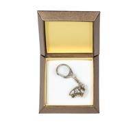 Bull Terrier 3 - Portachiavi In Argento Con Un Cane, Box Art Dog DE