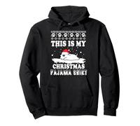 Bull Terrier Dog This Is My Christmas Pajama Ugly Felpa con Cappuccio
