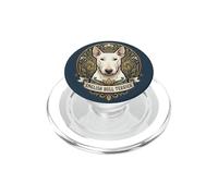 Bull Terrier Inglese Bianco Elegante Art Nouveau PopSockets PopGrip per MagSafe