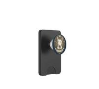 Bull Terrier Inglese Bianco Elegante Art Nouveau PopSockets PopWallet per MagSafe