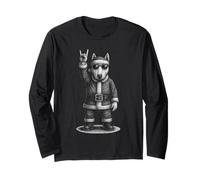 Bull Terrier Inglese, Musica Rock, Natalizia, Amante dei Cani Maglia a Manica
