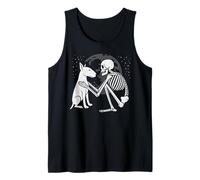 Bull Terrier Inglese Skeleton Moon Halloween, Amante dei Cani Canotta