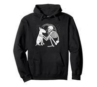 Bull Terrier Inglese Skeleton Moon Halloween, Amante dei Cani Felpa con Cappuccio
