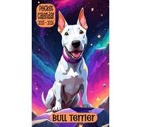Bull Terrier Pocket Calendar 2025-2026: 24 Months Monthly Planner, Small Size 4*6.5 inches