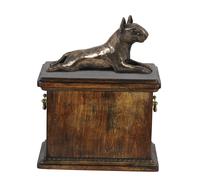 Bull Terrier tipo 2 - urna di legno con l'immagine di un cane Art Dog IT