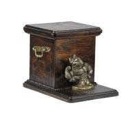 Bull Terrier tipo 4 - urna di legno con l'immagine di un cane Art Dog IT Tipo 2