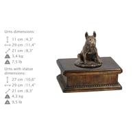Bull Terrier Tipo 5, Urna Esclusiva, Bronzo Freddo, ArtDog, DE