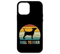 Bull Terrier Vintage Retro Tramonto Silhouette Gladiatore Cane Custodia per iPhone 12 mini
