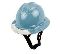 Bullard AboveView Elevate Safety Hardhat a 3 costine, con sottogola a 3 punti, cuscinetto per sopracciglia in vinile, visiera trasparente, blu ardesia
