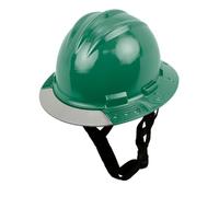 Bullard AboveView Elevate Safety Hardhat a 3 costine, con sottogola a 3 punti, cuscinetto per sopracciglia in vinile, visiera grigia, verde foresta