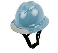 Bullard AboveView Elevate Safety Hardhat a 3 costine, con sottogola a 3 punti, cuscinetto per sopracciglia in vinile, visiera grigia, blu ardesia