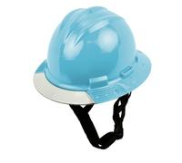 Bullard AboveView Elevate Safety Hardhat a 3 costine, con sottogola a 3 punti, imbottitura per sopracciglia in cotone, visiera trasparente, azzurro cielo
