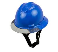 Bullard Cappello rigido di sicurezza AboveView Elevate a 3 costine, con sottogola a 3 punti, cuscinetto per sopracciglia in vinile, visiera grigia, blu Kentucky