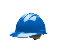 Bullard Elmetto rigido di sicurezza a 3 coste C30 con 6 punti di sospensione a cricchetto e cuscinetto in cotone per fronte, blu Pacifico