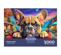 Bulldog 1000 Pezzi Pet Dog Puzzle Classici Impegnativo E Difficile Per Qualità Premium Per Adulti E Ragazzi Collection Puzzle Per Gioco Familiare, Festa Aziendale Regalo Giocattolo Colorato Per La Fa