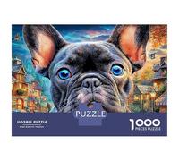 Bulldog 1000 Pezzi Pet Dog Puzzle Classici Impegnativo E Difficile Per Qualità Premium Per Adulti E Ragazzi Collection Puzzle Per Gioco Familiare, Festa Aziendale Regalo Giocattolo Colorato Per La Fa