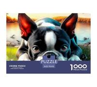 Bulldog 1000 Pezzi Pet Dog Puzzle Classici Impegnativo E Difficile Per Qualità Premium Per Adulti E Ragazzi Collection Puzzle Per Gioco Familiare, Festa Aziendale Regalo Giocattolo Colorato Per La Fa