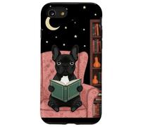 Bulldog Amante dei libri sotto la luna e le stelle Custodia per iPhone SE (2020) / 7/8