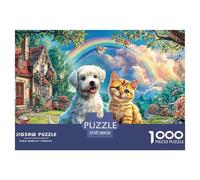 Bulldog And CatMonumental Jigsaw Puzzles for Adults Featuring 1000 Advanced, Notoriously Difficult Challenging Puzzle Educational Game Pieces - Designed As The Most Memorable Gift Jigsaw Puzzles for